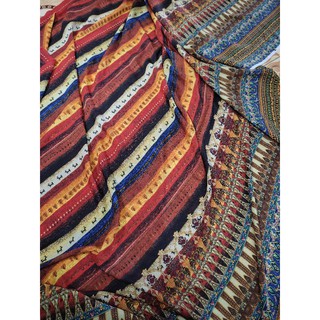 Vải lụa cát họa tiết thổ cẩm