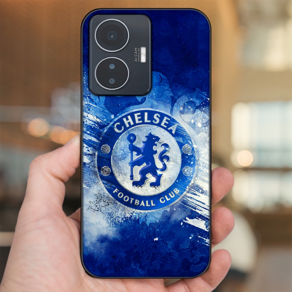 Ốp lưng Vivo Y55 2022 viền đen in hình Chelsea FC