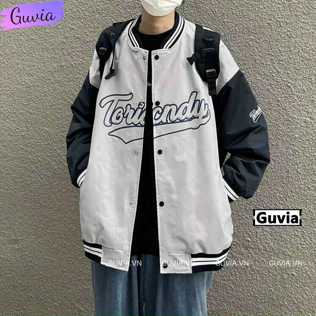 Áo khoác bomber dù TORI.CNDY nam nữ form rộng Unisex 2 lớp Siêu Hot ulzzang Jacket Bomber Guvia