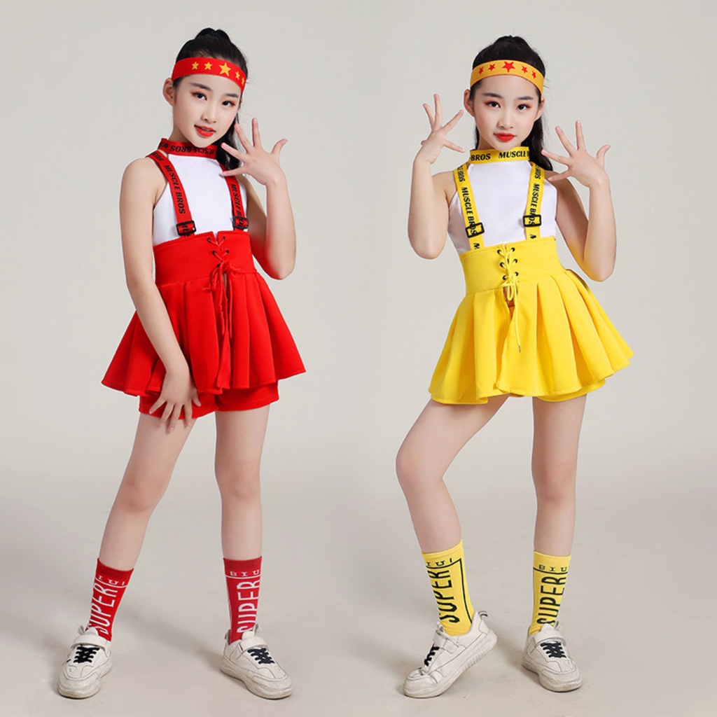 Đồ Bộ Thể Thao Tập Nhảy Earobic Tiktok Hiện Đại, Trang Phục Nhảy Nhóm Hiện Đại Hàng Quảng Châu FaneKids FA073