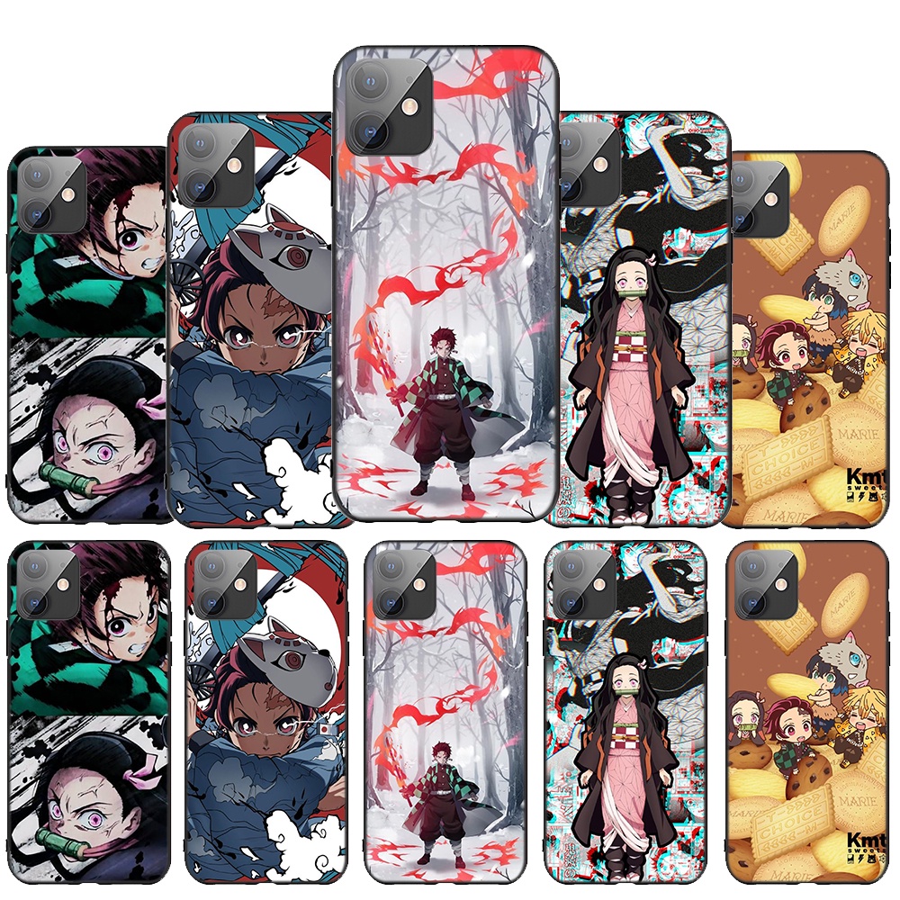 Ốp Điện Thoại Mềm Hình Anime Demon Slayer Cho iPhone 7 8 7+ 8+ 6+ 6S+ XR XS Max 5 5s C27