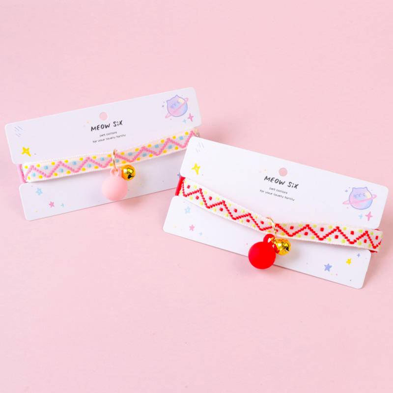 Vòng Cổ Thú Cưng Gắn Chuông Nhiều Màu Sắc Có Thể Điều Chỉnh Kích Thước