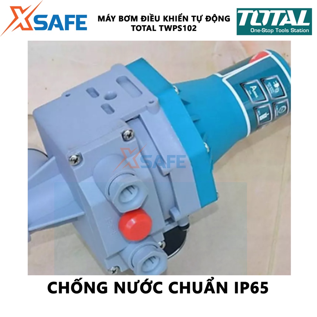 Máy bơm nước điều khiển tự động TOTAL TWPS102 Rờ le tự động, áp suất tối đa 10 bar, dòng điện liên tục 10A - Chính hãng