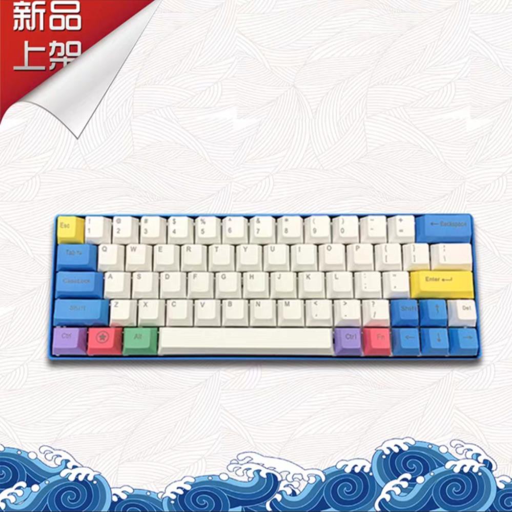 Bàn Phím Cơ WOAOO DIY 64 Coca Switch CHERRY, Keycap PBT DoubleShot, Led RGB, Case Kim Loại, Cáp Type C