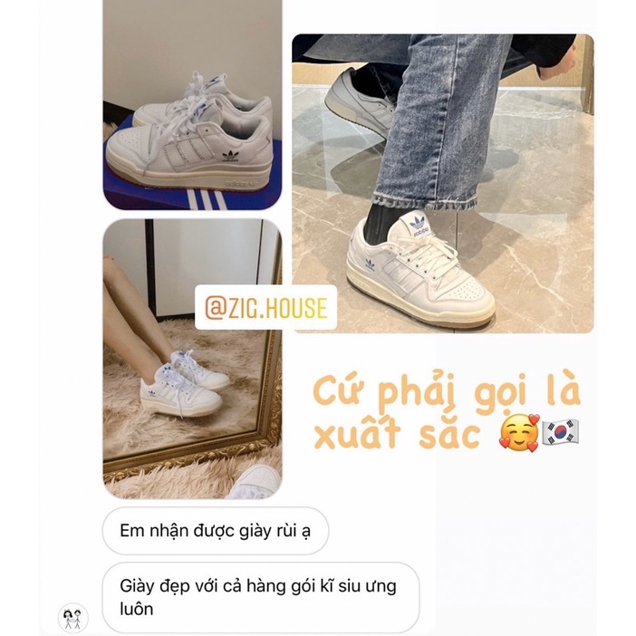 Giày Das Forum Roses Trắng Xanh