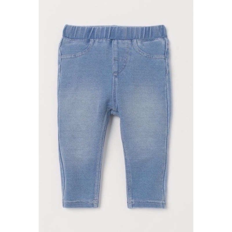 Quần legging bò cho bé cạp chun xanh Hm săn sale