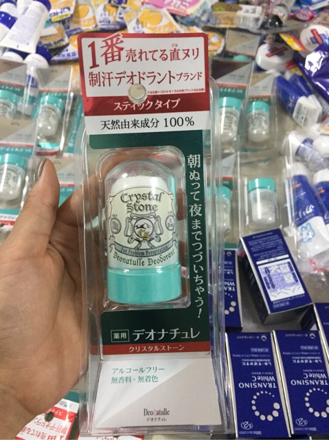 LĂN ĐÁ KHOÁNG CRYSTAL STONE KHỬ MÙI MỒ HÔI NHẬT BẢN- Made in Japan | BigBuy360 - bigbuy360.vn