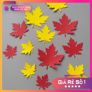 [HÀNG CÓ SẴN] Set 100 Lá Phong Cắt Sẵn 3 Size To Nhỏ Màu Tùy Chọn