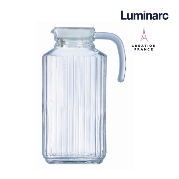 Bình Nước Thuỷ Tinh Luminarc Quadro 1.7L kèm ly xanh quà Ensure