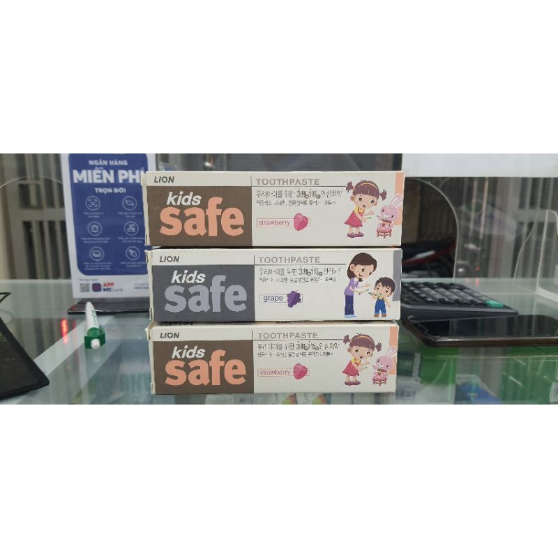 Kem đánh răng trẻ em kids safe Hàn Quốc 90g