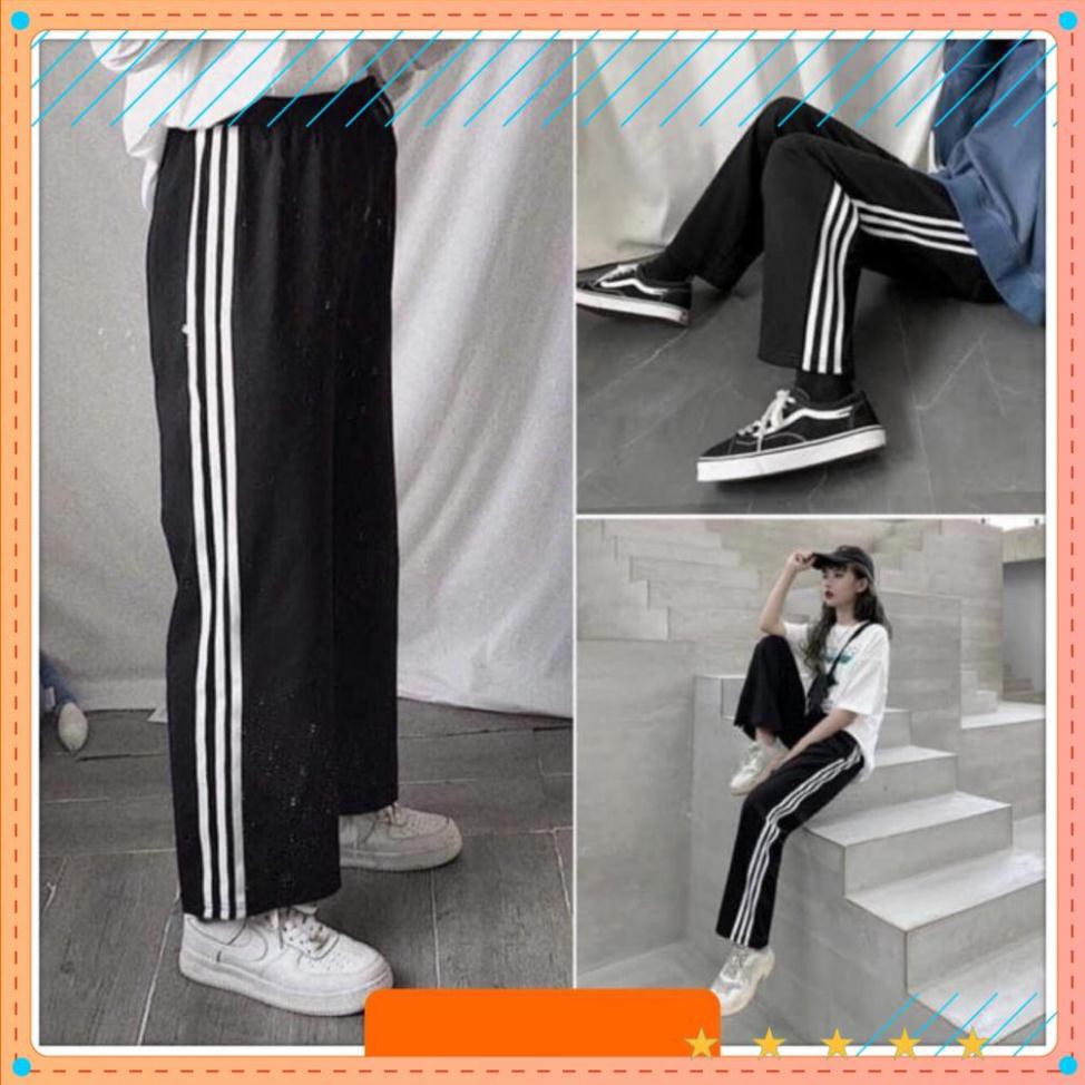 Quần Thể Thao Suông, Quần Ống Rộng [HOT HIT] Cao Cấp 3 Sọc Trắng | BigBuy360 - bigbuy360.vn