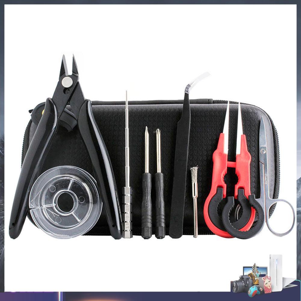 Electronic Cigarette DIY Tool Bag Wire Heaters Kit Coil Jig Cigar Accessory