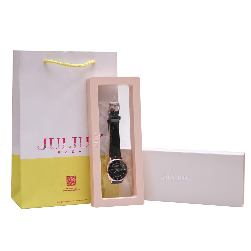 Julius Official | Đồng hồ nữ dây da Julius JA-1190 Size 32