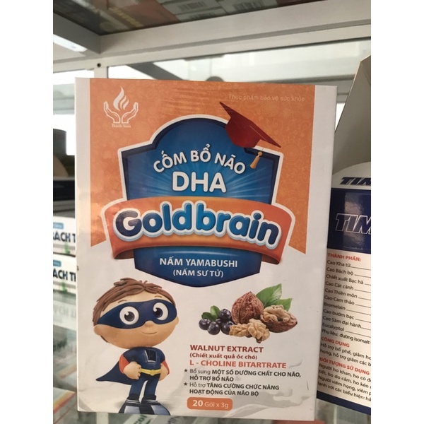 Cốm bổ não DHA Goldbrain hộp 20 gói bổ sung dưỡng chất cho não