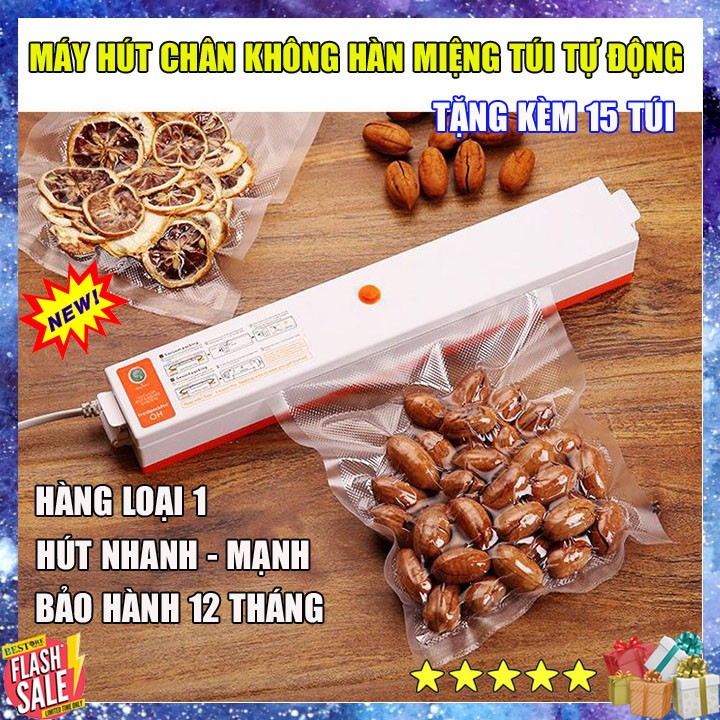 [LOẠI 1 HÚT MẠNH] Máy hút chân không Fresh Pack Pro, máy hút chân không kiêm hàn miệng túi thực phẩm cao cấp