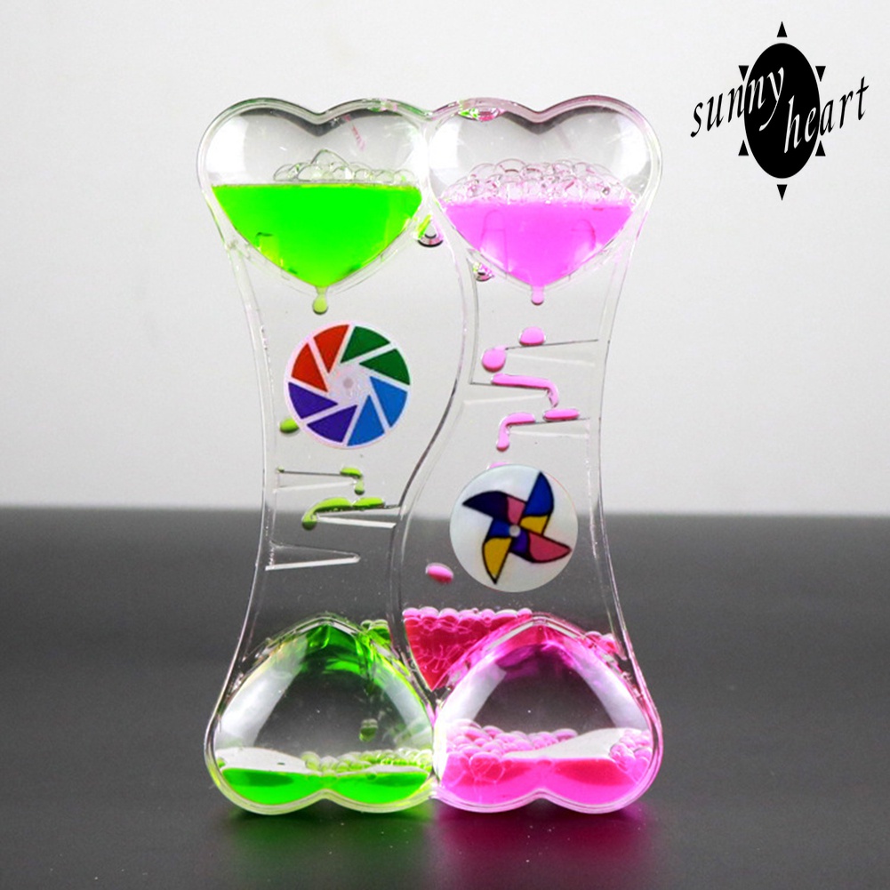 Đồng Hồ Cát Thủy Tinh Thiết Kế Hình Trái Tim Xinh Xắn