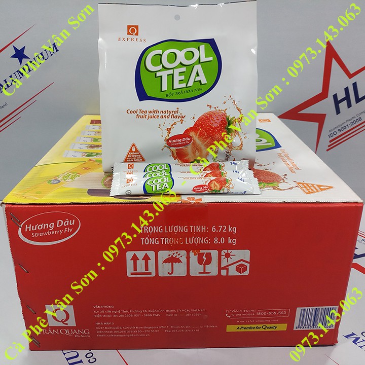 05 bịch Trà Dâu Trần Quang 336g (24 gói dài * 14g)