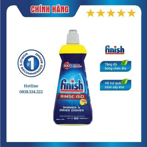 [HCM] Nước làm bóng Finish chai 400 ml