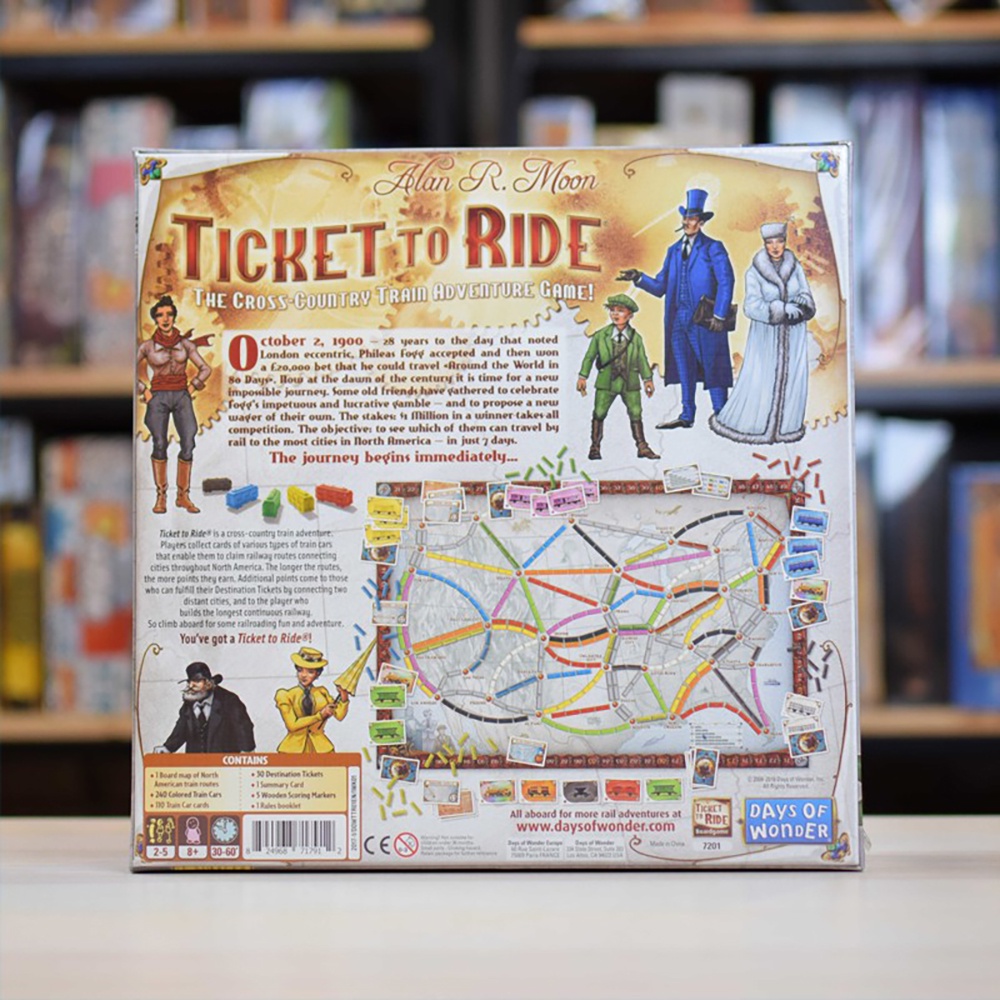 Bộ Trò Chơi Board Game Ticket To Ride Vui Nhộn BG43-1