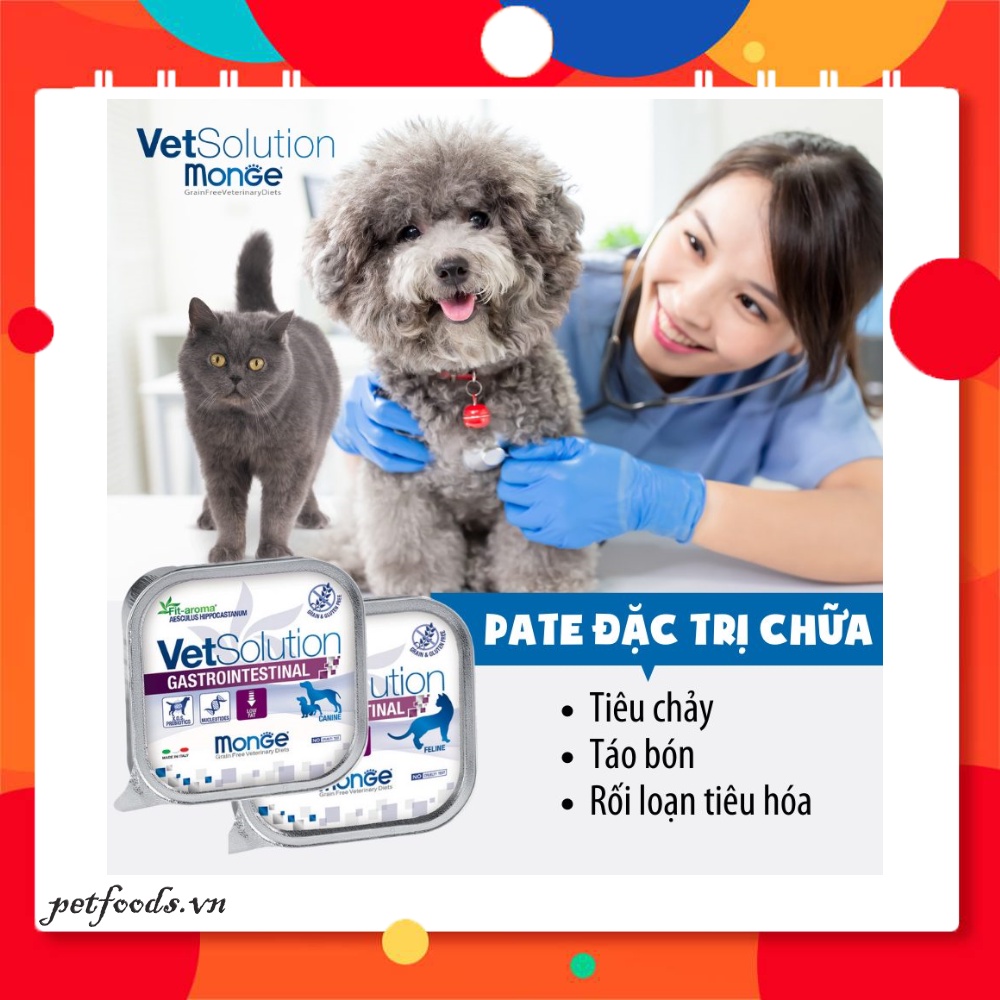 [Mã PET50K giảm Giảm 10% - Tối đa 50K đơn từ 250K] Pate cho chó MONGE VETSOLUTION DOG 150g