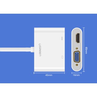  Cáp Micro HDMI sang HDMI + VGA UGREEN 30354