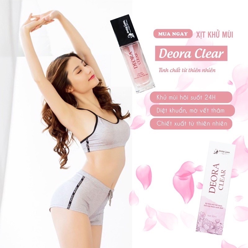 XỊT KHỬ MÙI DECORA CLEAR