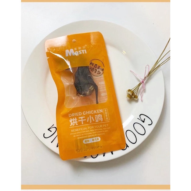 Ức gà hấp / Gà sấy nguyên con / Gà hấp nguyên con ăn liền cho cún miu 🐶😻