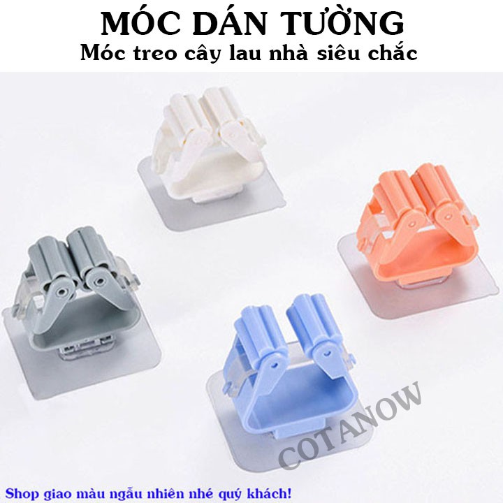 Móc Dán Tường - Móc Treo Cây Lau Nhà siêu chắc, siêu dính COTANOW