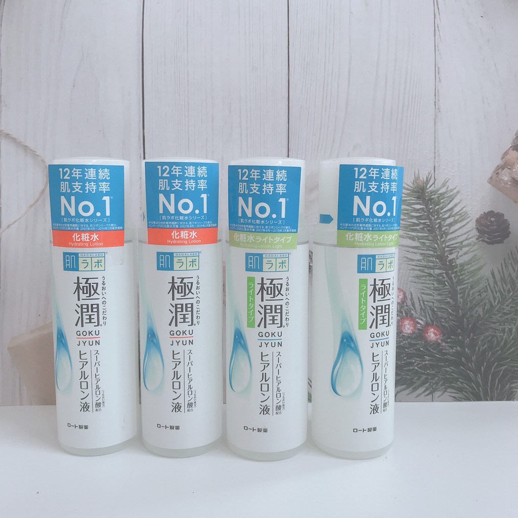 (Hàng Nhật giá tốt)  Nước hoa hồng lotion cấp ẩm, dưỡng trắng Hada labo và sữa dưỡng hadalabo Nhật Bản