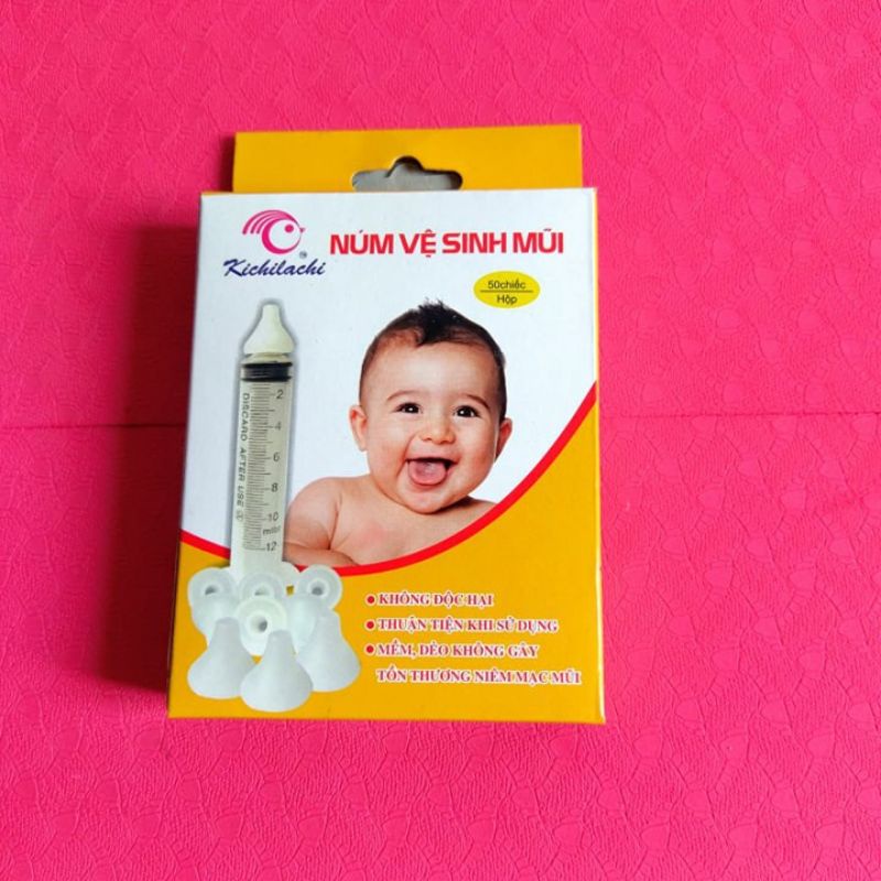 Combo 10 đầu rửa mũi silicon vệ sinh mũi cho bé