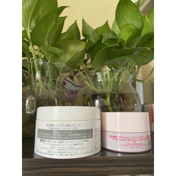 Kem dưỡng da Senka Ngày 3in1 100g/ Đêm White Beauty Glow UV Cream SPF 25 PA ++ 50g