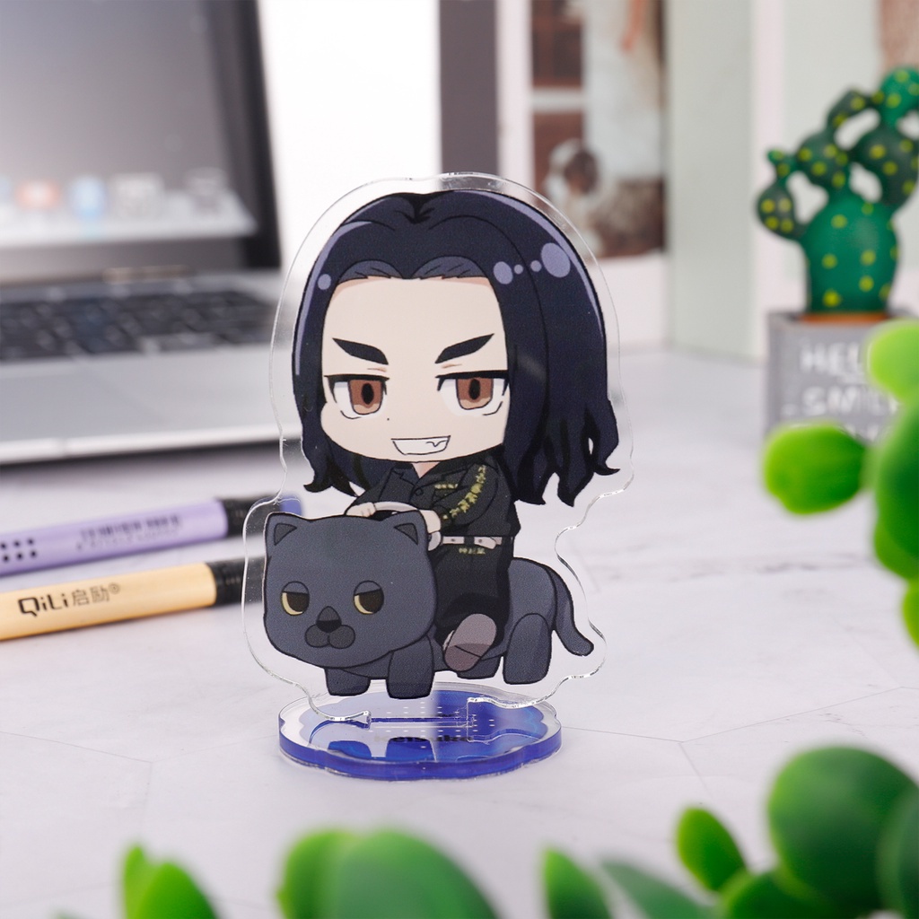 Mô hình nhân vật anime Genshin bằng acrylic có giá đỡ để bàn trang trí