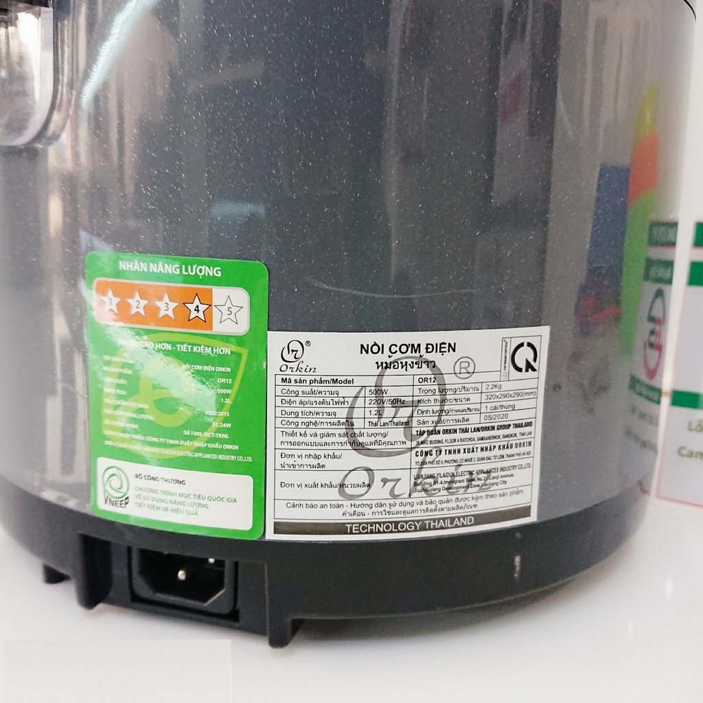 Nồi cơm điện mini Thái lan Orkin OR12, 1.2 lít | BigBuy360 - bigbuy360.vn