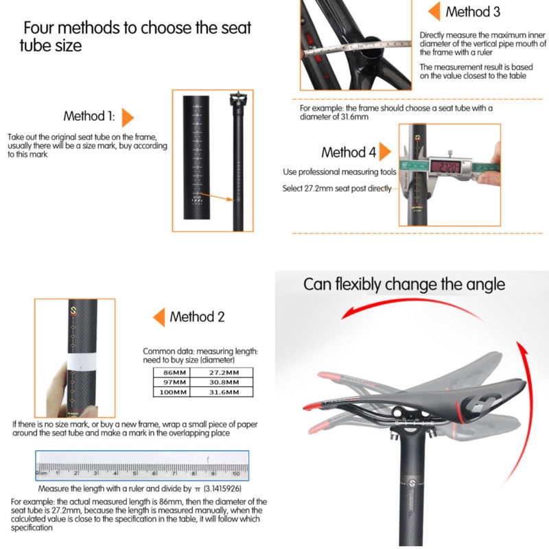 Ống Gắn Yên Xe Đạp 3K Bằng Sợi Carbon Toàn Bộ