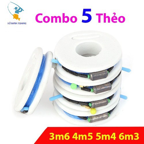 Dây Trục Câu Đài Combo 5 Thẻo Câu Cá