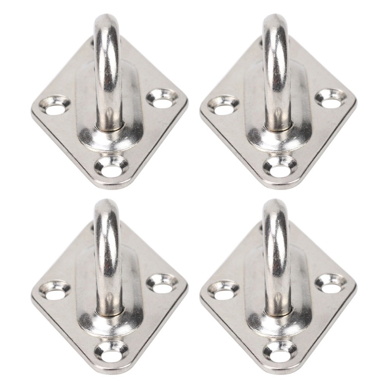 Set 4 Móc Treo Đồ Bằng Thép Không Gỉ Gắn Trần Nhà