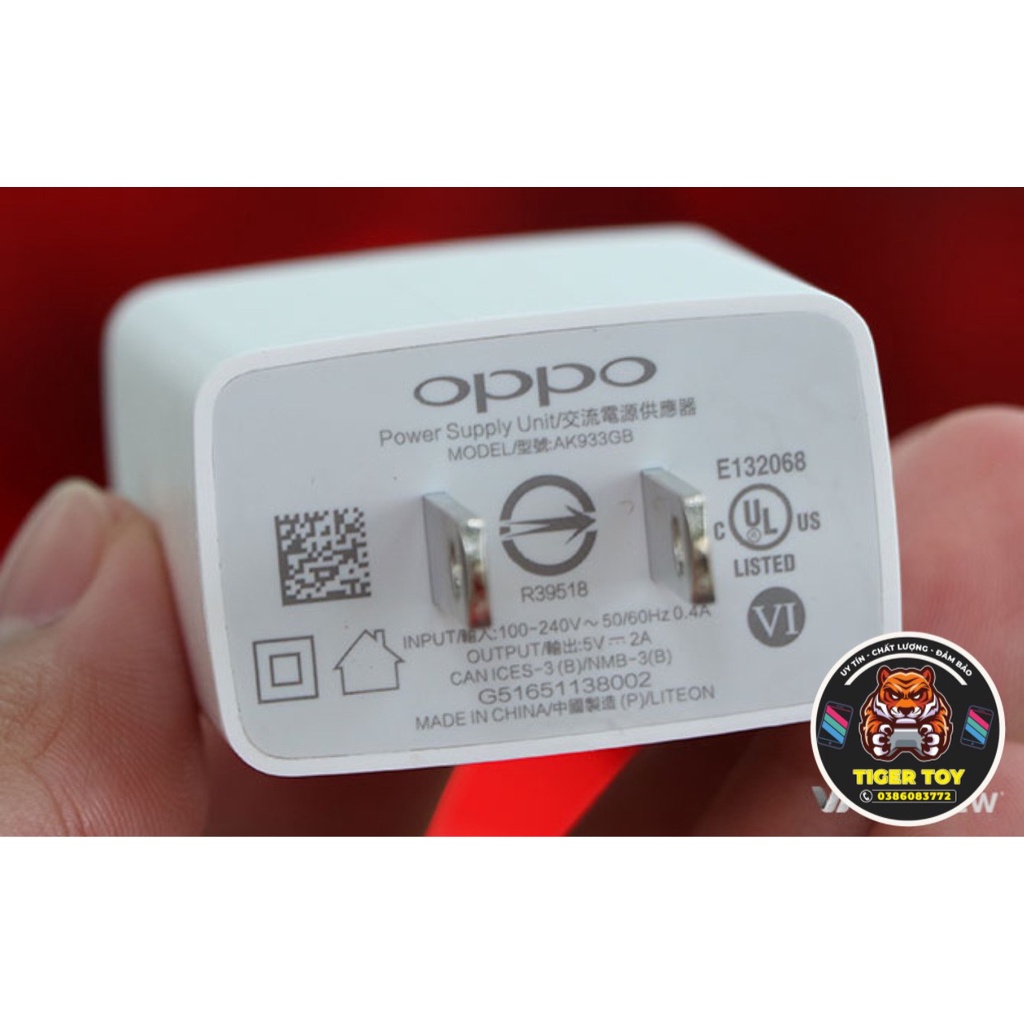 Củ sạc Oppo 10W AK933 Loại Xịn dành cho các máy Smartphone đầu cắm Type c