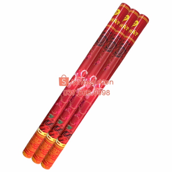 1 lốc 6 cây pháo giấy hoa hồng mix trái tim cho đám cưới, đám hỏi