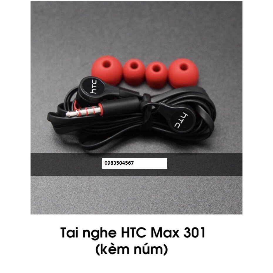 TAI NGHE HTC MAX 301 BASS CỰC KHỎE-TAI BÓC MÁY - Chính hãng