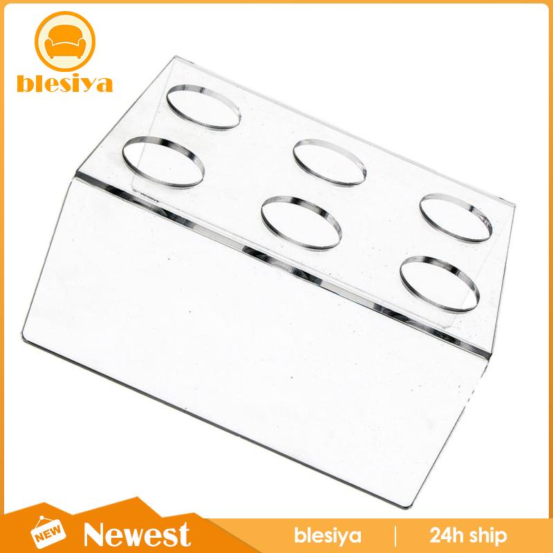 Giá đỡ kem ốc quế 6 lỗ bằng nhựa trong suốt tiện dụng