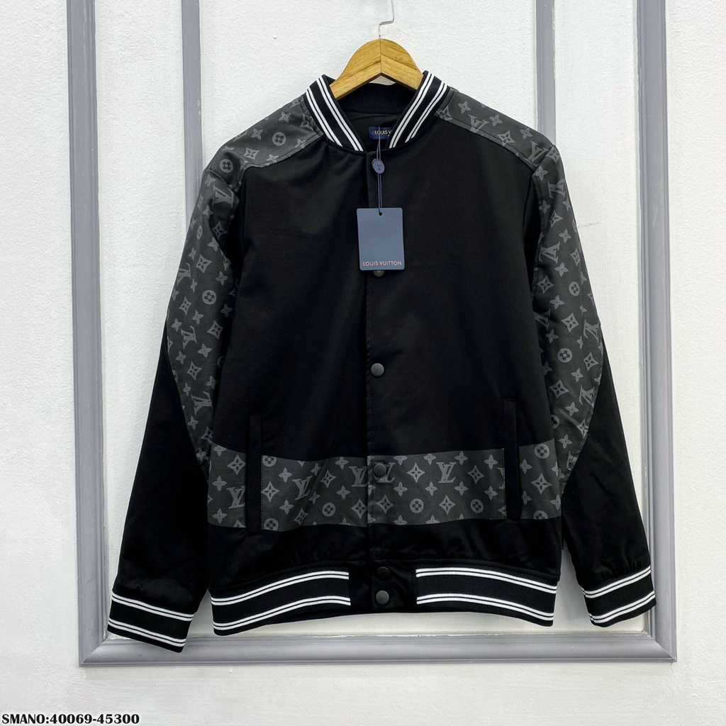 [Ảnh Thật] Áo Khoác Bomber Tay Da Palm - Áo Bomber Đẹp Cho Nam