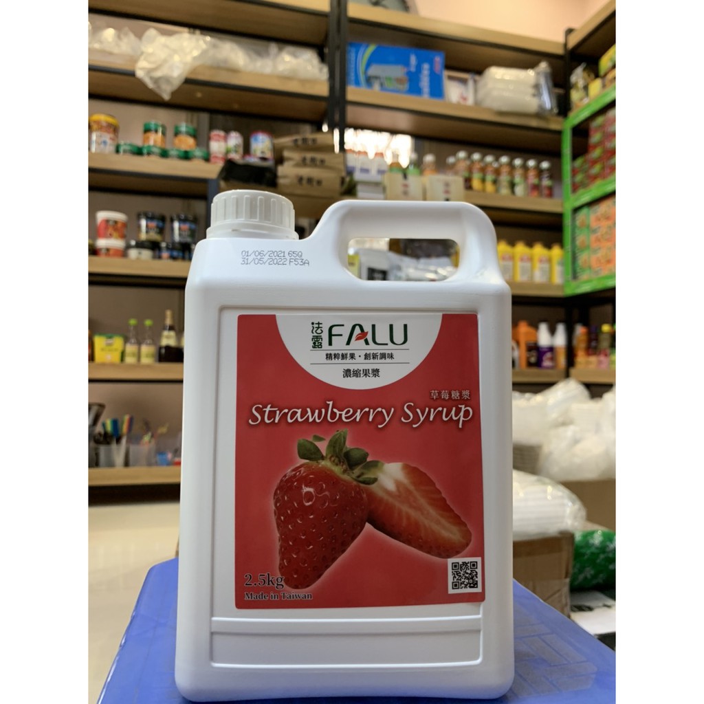 Siro FALU Can 2.5kg ( Đào, Mật Ong, Bạc Hà, Dâu) - Pha Trà Sữa Chuẩn Ngon