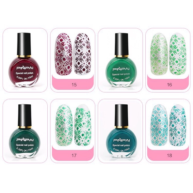 Sơn in móng tay PinPai 10ml lên móng đẹp 1-20