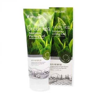 Tẩy tế bào chết mặt green tea moisture peeling gel 3w clinic