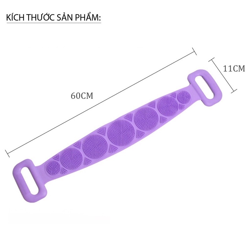 Dây Tắm Chà Lưng 2 Mặt Silicon ANHOME Tiện Lợi - Dây Tắm, Đai Tắm, Cọ Tắm Có Gai Bằng Silicon