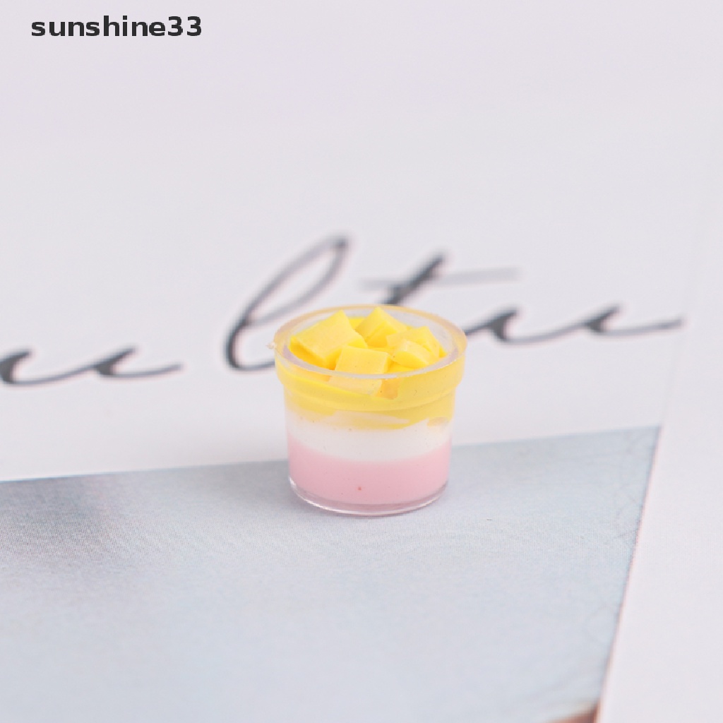 SU 1:12 Dollhouse Miniature pudding Dolls Kitchen Food Accessories Simulation Toys n