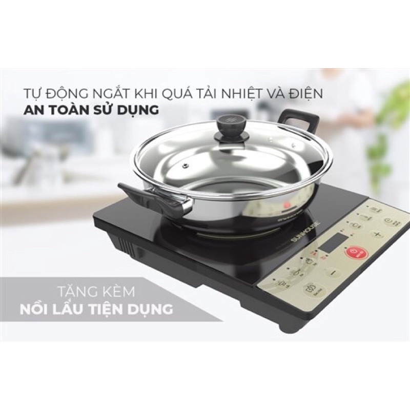 BẾP TỪ SUNHOUSE SHD6165 (kèm nồi lẩu)