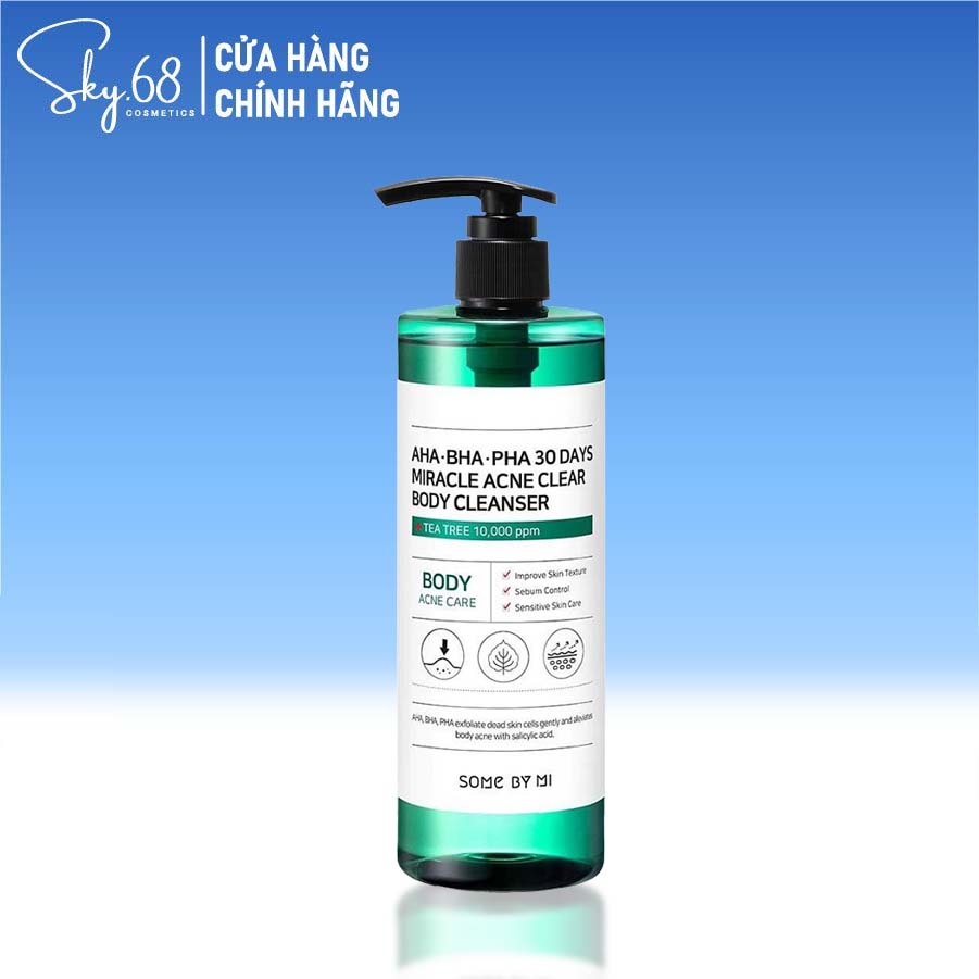 Sữa Tắm Giảm Mụn Lưng Some By Mi AHA-BHA-PHA 30 Days Miracle Acne Clear Body Cleanser 400g