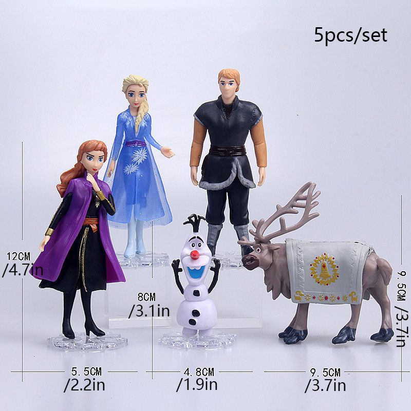 Set 5 Mô Hình Nhân Vật Trong Phim Frozen 2