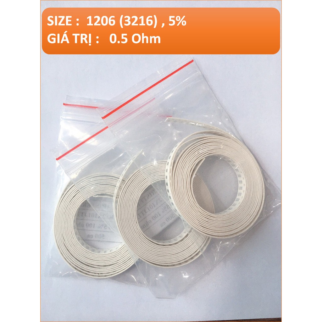 1206 , 5% , 0.5 Ohm - ĐIỆN TRỞ DÁN